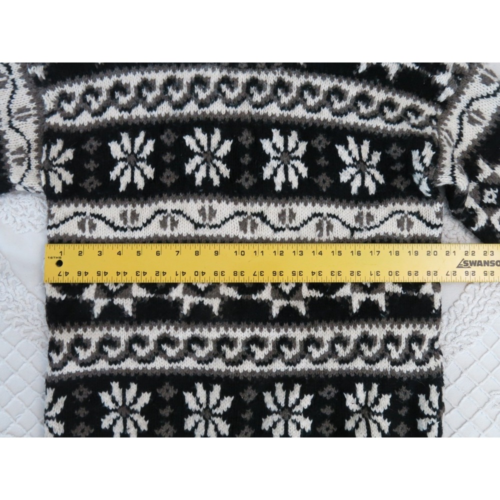 Vintage Paul Harris Design Sweater M Tunic Nordic Fair Isle Wool Blend Scandi - Picture 4 of 7